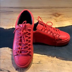 Kendall + Kylie red sneakers